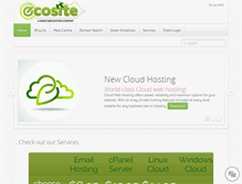 Tablet Screenshot of ecositewebhosting.com.au
